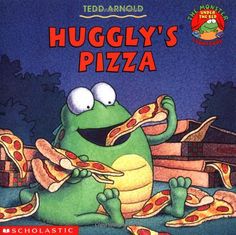 the froggy's pizza book is on display