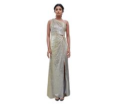 Radiate glam energy when you step out in this one-shoulder gown, featuring shimmering sequins and a design that drapes elegantly to flatter your curves. From Rene by Rene Ruiz Collection. One Shoulder Gown, A Design, Dress Skirt, One Shoulder, Sequin, Fashion Dresses, Energy, Dresses, Design