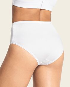 A comfy daily shaper panty with built-in super comfy compression to gently smooth out your lower tummy. It's made of soft, stretchy fabric for a perfect fit. Shapewear Bottoms With Contoured Waistband And Stretch, Stretch Shapewear For Daywear, Micro-elastic Solid Color Brief Bottoms, Solid Stretch Bottoms With 5-inch Inseam, Solid Micro-elastic Brief Bottoms, Supportive Shapewear Bottoms With Wide Waistband, Micro-elastic Solid Color Shapewear Bottoms, Supportive Seamless Bottoms For Daywear, White Brief Bottoms With Wide Waistband