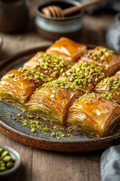 some food is sitting on a plate and ready to be eaten