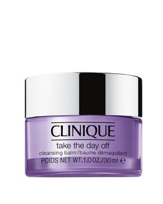 Clinique's iconic makeup remover in a silky balm formula. Gently dissolves makeup and SPF, conditions lashes. Safe for sensitive skin and sensitive eyes. Dermatologist tested. Ophthalmologist tested. Allergy tested. 100% fragrance free. Please note that the 30ml - Travel Size is excluded from discounts. Clinique Cleanser, Make Up Mata, Clinique Take The Day Off, Best Makeup Remover, Holiday Fragrance, Travel Size Beauty Products, Facial Cleansers, Make Up Remover, Cleansing Balm