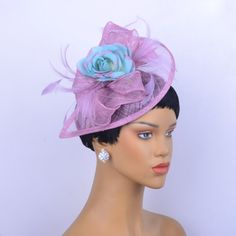 Hello!Welcome to our shop of  365daysCreations product information: Season:All Season Gender:Female Occasion:Party,Wedding,Melbourne cup,Kentucky Derby Material:Feather,Sinamay With 1.2cm satin headband at the back Color:light purple,blue Sinamay Hat Fascinator For Royal Ascot, Party Wide Brim Sinamay Fascinator, Royal Ascot Sinamay Fascinator For Party, Royal Ascot Handmade Flowers Fascinator Hat, Purple Party Fascinator With Handmade Flowers, Purple Fascinator With Handmade Flowers For Parties, Handmade Flowers Costume Hat For Party, Kentucky Derby Party Fascinator With Handmade Flowers, Purple Handmade Flowers Fascinator For Party