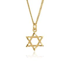 This elegant necklace is a beautiful addition to your jewelry collection. This religious inspired necklace features a 10K Yellow Gold Jewish Star Pendant. It is lightweight and comfortable to wear, making it the perfect everyday accessory. No matter the occasion, you will shine bright with this Jewish star pendant necklace! This elegant necklace reminds us that god protects us from all six directions: North, South, East, West, Up and Down. Whether you are newly converted to Judaism or a lifetime God Protects, North South East West, Jewish Star, Star Of David Pendant, Inspired Necklace, Star Pendant Necklace, Elegant Necklace, North South, Everyday Accessories