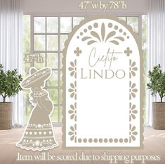 an image of a window with the words craft for lindo on it and a photo of