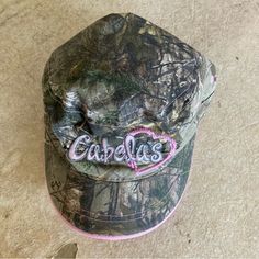 Cabela’s Pink And Camo Hat Youth Nwot Adjustable Strap Youth Nwot See Pictures Pink Camo Clothes And Stuff, Pink Camo Hoodie, Toddler Girl Camo Shirt, Camo Hat, Camo Hats, Pink Camouflage, Pink Camo, Green And Pink, Kids Accessories