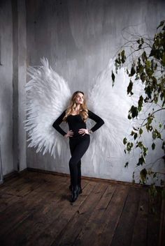 Big Angel Wings Costume on Girl for Any Occasion This white angel wings cosplay is perfect props for your photo session, wedding. Attention! 1.When the wings arrive, they will be slightly wrinkled. Put books or a load on the wings and let them lie down for 3-5 hours, they will be even. 2. I am giving an estimated delivery time based on the delivery times of packages received by customers from previous deliveries. Delivery times may vary and may be extended due to delays in customs or other reaso Big Angel Wings, Angel Wings Cosplay, Wings Cosplay, Angel Wings Costume, White Angel Wings, Angel Costume, Carnival Festival, White Angel, Wings Costume