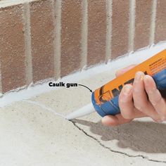 How to Caulk Concrete Cracks (DIY) | Family Handyman Painted Concrete Floors, Porch Flooring, Painted Concrete Porch