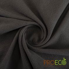 a close up shot of the dark grey fabric that has been made from fleey material