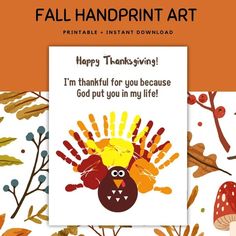 a thanksgiving card with an image of a turkey on it and the words happy thanksgiving