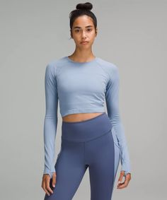 Swiftly Tech Cropped Long-Sleeve Shirt 2.0 | Women's Long Sleeve Shirts | lululemon Swiftly Tech Long Sleeve Shirt 2.0, Lululemon Swiftly, Swiftly Tech, Blue Willow, Back Women, Womens Long Sleeve Shirts, Christmas 2024, Go Ahead, Shopping List