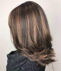 35 Best Caramel Highlights for Every Hair Color Caramel Highlights On Dark Hair Medium Length, Medium Length Brown Hair With Highlights Caramel, Blonde Highlights On Dark Hair Medium Length, Black Hair With Light Highlights, Dark Brown Hair With Highlights Medium Length, Brown Hair With Blonde Highlights Medium Length, Medium Length Dark Hair With Highlights, High And Low Lights Hair Brown, Medium Length Highlighted Hair