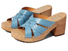 Kork-Ease Charis - Women's Dress Sandals : Turquoise : Keep the Kork-Ease Charis Heeled Sandals in your wardrobe as an easy-to-wear footwear for the days you are running late. Man-made upper and lining. Slip-on closure. Open round toe style. Man-made outsole. Imported. Measurements: Heel Height: 3 in Weight: 11 oz Product measurements were taken using size 9, width M. Please note that measurements may vary by size. Weight of footwear is based on a single item, not a pair. Running Late, Dress Sandals, Heeled Sandals, Cork Wedge, Sandals Heels, Heel Height, Shoes Heels, Women's Dress, Wedges