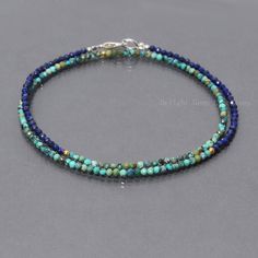 Natural Turquoise and Lapis Lazuli Beaded Necklace 2-2.5mm - Etsy Sundance Jewelry, Round Bead Necklace, Lapis Lazuli Jewelry, Turquoise Pendant Necklace, Lapis Lazuli Necklace, Beads Bracelet Design, Turquoise Bead Necklaces, Long Beaded Necklace, Necklace Minimalist