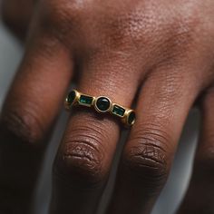 Introducing the captivating 'Arden' Ring, a stunning piece that combines elegance and allure. Crafted with 18k gold plated metal, this ring features emerald cubic zirconia stones that exude a mesmerising brilliance. The 'Arden' Ring effortlessly enhances your style with its timeless beauty and vibrant sparkle. Embrace the charm of this exquisite ring and let it become a statement piece in your collection. All of our 18k gold or silver plated jewellery should be stored in a cool, dry place and cl Stone Gold Ring, Silver Plated Jewelry, Stone Gold, Timeless Jewelry, Independent Designers Fashion, Cz Stone, Badger, Jewelry Branding, Timeless Pieces