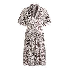 Womens Kimono Robe Short Robe Everly Quinn Size: L | Everly Quinn Girl / Woman+ Above Knee Bathrobe w / Pockets 34.0 H in / whitePolyester in Brown | Wayfair White Printed Dresses For Loungewear, Fitted White Printed Sleepwear, Plus Size Robes, Nightgowns For Women, Silk Robe, Womens Kimono, Lightweight Shorts, Long Knit, Womens Robes