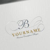 an elegant logo design with the initials b and c on it's side is shown