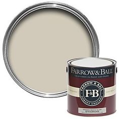 the farrow and ball paint is white with brown trim