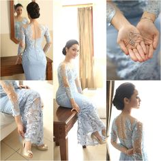 Dress Brukat Dress, Dress Kebaya, Batik Kebaya, Sassy Dress, Wedding Gowns With Sleeves