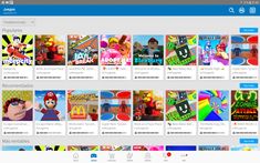 an image of the app for windows with many different games on it's screen