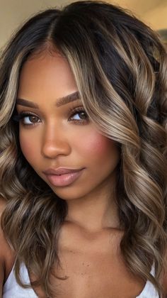 Hair Color Ideas For Mixed Women, Hair Color For Light Skin, Hair Colors For Light Skin, Blonde Hair Trends, Brown Skin Blonde Hair, Amber Blonde, Highlights Inspiration, Hype Hair, Herbs For Hair