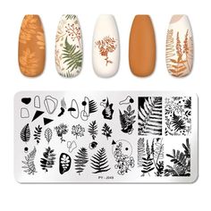 SPECIFICATIONS Number of Pieces: One UnitQuantity: 1Weight: 20gTemplate Type: StampingMaterial: Stainless SteelSize: 4cm*12cmItem Type: TemplateModel Number: 50553Need1: Nail Stamping Polish Or Stamp GelNeed2: Nail StamperUsage1: Nail Art DecorationsDesign: Stencil For NailFeature 1: Stainless Steel Nail MoldFeature 2: Nail Art AccessoriesFeature 3: DIY Stamping Plate ToolsFeature 4: Marble Stamping PlatesFeature 5: Texture Stamping PlatesFeature 6: Snake Stamping PlatesFeature 7: Line Stamping PlatesFeature 8: Geometric Artist Stamping PlatesFeature 9: Rose Flower Stamping PlatesFeature 10: Plants Stamping Plates Nail Template, Geometric Artists, Pattern Nail Art, Tree Nail Art, Nail Art Stencils, Steel Nail Art, Diamond Nail Art, Images D'art, Nail Art Images