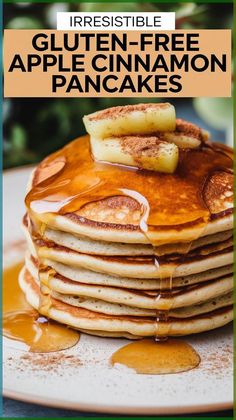 Embrace the cozy flavors of fall with gluten-free apple cinnamon pancakes, a wholesome addition to your gluten-free breakfast recipes. Bursting with spiced apples and comforting sweetness, they’re a perfect start to crisp mornings or lazy Sundays. #AppleCinnamon #GlutenFreeComfort #PancakeLovers