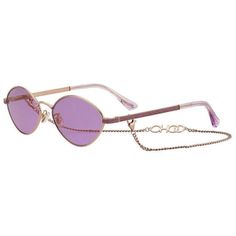 Jimmy Choo Sonny /S S9e Rose Gold Violet Lenses Women Sunglasses Chain Authentic - Band New With Tags! - Limited Quanity -100% Authentic - Full Retail Package With All Accesories About The Sunglasses: Jimmy Choo Sonny /S S9e Rose Gold Violet Lenses Women Sunglasses With Chain Small Oval Shape Sunglasses Size: 58-16-145mm 100% Authentic Made In Italy Comes With Jimmy Choo Case And Cloth Summer Metal Glasses Chains, Metal Glasses Chains For Summer, Metal Glasses Chains With Chain Strap, Elegant Pink Glass Sunglasses, Elegant Rose Gold Sunglasses For Spring, Elegant Metal Glasses Chains For Summer, Trendy Pink Glass Glasses Chains, Pink Glass Glasses Chains For Summer, Versace Watches Women