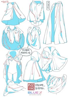 the instructions for how to draw clothes in chinese