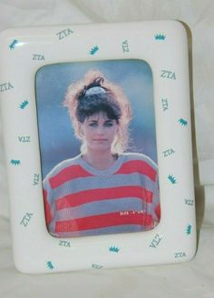 Zeta Sorority, Ceramic 4 x 6 Picture Frame Holds a 4x6 Picture Sorority, Picture Frame, Picture Frames, Lunch Box, Ceramics, Frame, Home Decor, Home Décor