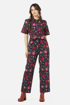 navy Pomegranate Print, Pinafore Top, 2024 Wishlist, Pomegranate Fruit, Fruit Flowers, Tartan Dress, Kids Coats, Printed Jumpsuit, Colorblock Dress