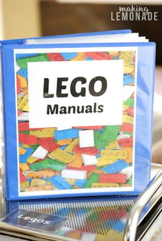 a binder that has legos on it with the title free printable binder covers