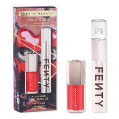 Paint It Red 2-Piece Lip Set - PAINT IT RED 0.37OZIncludesFull-Size Fenty Icon Velvet Liquid Lipstick in shade The MVPLimited Edition Mini Gloss Bomb Universal Lip Luminizer in shade The MVP - Paint It Red 2-Piece Lip Set Lip Set, Luminizer, Fenty Beauty, Lipstick Lip, Matte Lips, Ulta Beauty, Smell Good, Liquid Lipstick, Lip Makeup