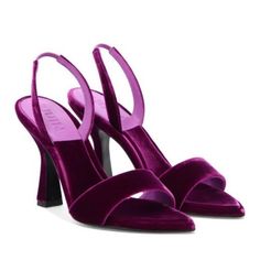 Nwt Juin Lily Syria Sandal Heels Velvet In Amethyst Purple. Size 41. Heel Height: 9.5cm/3.74 Inches. New In The Box With Travel Bag. Never Worn. Made In Italy And Shipped From Italy. #Weddingshoes #Summer #Formal #Gala #Limitededition #Soldout Elegant Purple Open Heel Shoes, Purple Sandals With Padded Heel For Formal Occasions, Purple Formal Sandals With Padded Heel, Elegant Purple Sandals With Padded Heel, Formal Purple Sandals With Padded Heel, Elegant Purple Block Heel Sandals, Fitted Purple Sandals For Evening, Elegant Purple Sandals For Evening, Elegant Purple Evening Sandals