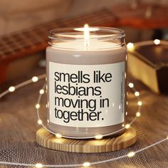 Scented Soy Candle 90z Lesbians Moving in Together Lesbian Candle, Lesbian Gifts, Sapphic Gifts, WLW Gifts, Lesbian Housewarming - Etsy Wlw Anniversary Gifts, Anniversary Gifts Wlw, Wlw Gifts For Gf, Wlw Apartment, Lesbian Christmas Gifts, Lesbian Couple Gifts Diy, Lesbian House Decor, Lesbian Couple Gifts, Wlw Gifts