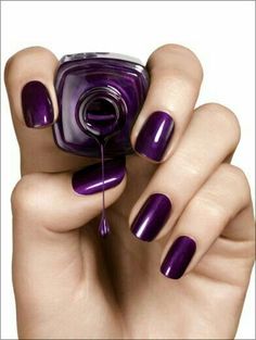 Essie Purple, Nail Polish Bottle, Nail Colors Winter, Polish Colors, Essie Nail, Fancy Nails, Nail Color