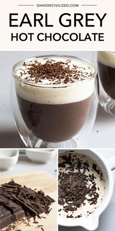 there is a collage of different shots with chocolate in them