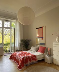 the bedroom is clean and ready to be used as a place for someone to relax