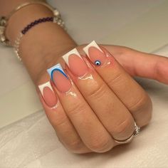 40 End of Summer Nails to Inspire You Cyprus Nails Designs, Blue Style Nails, June Short Nails, Hot Vacation Nails, Vacation Nails Square, Holiday Nails Summer Acrylic, 18th Birthday Nails, Acrylic Nails Coffin Ombre, End Of Summer Nails