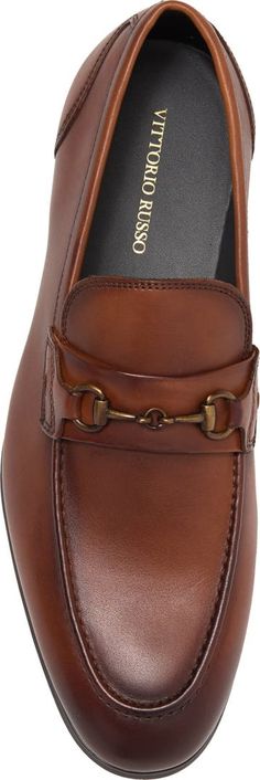 VITTORIO RUSSO Leyton Horsebit Loafer (Men) | Nordstromrack An Apron, Mens Fashion Classic, Smooth Leather, Loafers Men, Apron, Loafers, Free Shipping, Leather