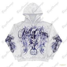 SPECIFICATIONS Brand Name: Maramalive™ Origin: Mainland China CN: Guangdong Decoration: Printing Age: Ages 25-35 Years Old Material: COTTON Material: POLYESTER Thickness: Wool Liner Elasticity: High Stretch Sleeve Style: regular Hooded: Yes Fabric Type: Broadcloth Pattern Type: Print Style: Office Lady Fit Type: LOOSE Sleeve Length(cm): Full Season: Autumn/Winter Release Date: Autumn 2022 Clothing Patterns: LOOSE Gender: WOMEN Clothing Length: regular Item Type: HOODIES Type: ZIP-UP Fabric conte Streetwear Coat, Harajuku Sweatshirt, Hoodie For Women, Women Y2k, Letter Print Hoodie, Pullover Outfit, Y2k Hoodie, Vintage Mens Fashion, Gothic Skull