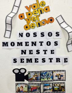 a movie poster with the words nosos momentos neste semestre on it