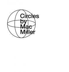 the logo for circles by mac miller is shown in black and white on a white background