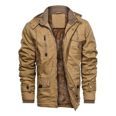 Season:Fall  Winter; Fabric:Polyester; Sleeve Length:Long Sleeve; Gender:Men's; Style:Casual,Fashion,Streetwear; Occasion:Vacation,Daily,Going out; Outerwear Length:Regular; Placket:Zipper; Function:Thermal Warm; Pattern:Plain; Design:Pocket,Fleece; Neckline:Stand Collar; Outerwear Type:Fleece Jacket,Cargo Jacket; Listing Date:10/22/2024; Bust:; Length:; Shoulder Width:; Sleeve: Plain Fashion, Mens Fleece Jacket, Overcoat Men, Work Jacket, Outfits Men, Work Jackets