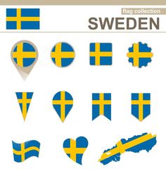 Sweden Flag Collection Sweden Flag, Swedish Flag, Vector Texture, Card Ideas, Sweden, Texture, Pins