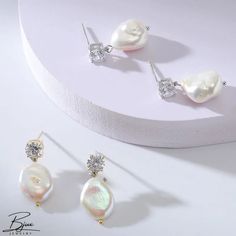 Bjux - Pendientes sencillos de moda de plata de ley con circonitas y perlas barrocas perlas naturales de agua dulce Diamond White Jewelry With Pearl Charm And Cubic Zirconia, Diamond White Cubic Zirconia Jewelry With Pearl Charm, Pear-shaped Pearl White Jewelry With Cubic Zirconia, Teardrop Cubic Zirconia Jewelry With Pearl Charm, Teardrop Pearl Charm Jewelry With Cubic Zirconia, Pear-shaped Pearl White Cubic Zirconia Jewelry, Pearl White Pear-shaped Cubic Zirconia Jewelry, White Baroque Pearl Jewelry With Gemstone, Diamond White Drop Pearl Earrings