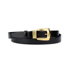 "Buy Black belt gold buckle Western belts for women Western belts with buckles Golden buckle belt Western belts for ladies Black belt women's BELT SIZE: Choose from drop down menu above BELT HEIGHT: 1.0\" | 2.5 cm LEATHER: Italian leather, smooth COLOR: Black BUCKLE: Metal, gold color CONDITION: New INCLUDED: Dust bag Removable belt buckle, so you use your favorite buckle with the belt. ALL BELTS ARE MEASURED FROM THE LEATHER PART'S END TO THE MIDDLE HOLE. PAYMENT Shopping on Etsy is 100% safe. Elegant Black Belt With Brass Buckle, Elegant Black Belt With Antique Buckle, Elegant Belts With Brass Buckle, Classic Belts With Gold Buckle, Classic Belts With Gold Rectangular Buckle, Elegant Brass Belt Buckles, Black Formal Belt With Antique Buckle, Formal Black Belt With Antique Buckle, Luxury Adjustable Gold Belt Buckle