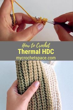 crochet how to crochet thermial hdc