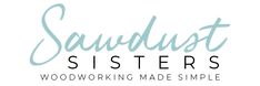 the logo for sawdust sisters woodworking made simple