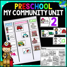 Pages 2- 13 community helper T chartPeople and places in the community worksheetpeople and transportation in the community worksheetAnchor chart sorting transportation, people and places Pages 14-17 differentiated matching people to the transportation that they usedpages 18-19 People and their places coloring matchingpages 20-27 Types of HomesWorksheetAnchor Chart pages 28-37 Writing Pages Students can either circle or color what is in their community or places they have been in their communityS All About My Community Preschool, In My Neighborhood Preschool Theme, Our Community Preschool Theme, Community Places Preschool Activities, Multicultural Classroom, Places In The Community, Communities Unit, Community Places, Preschool Units