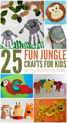 25 fun jungle crafts for kids to make